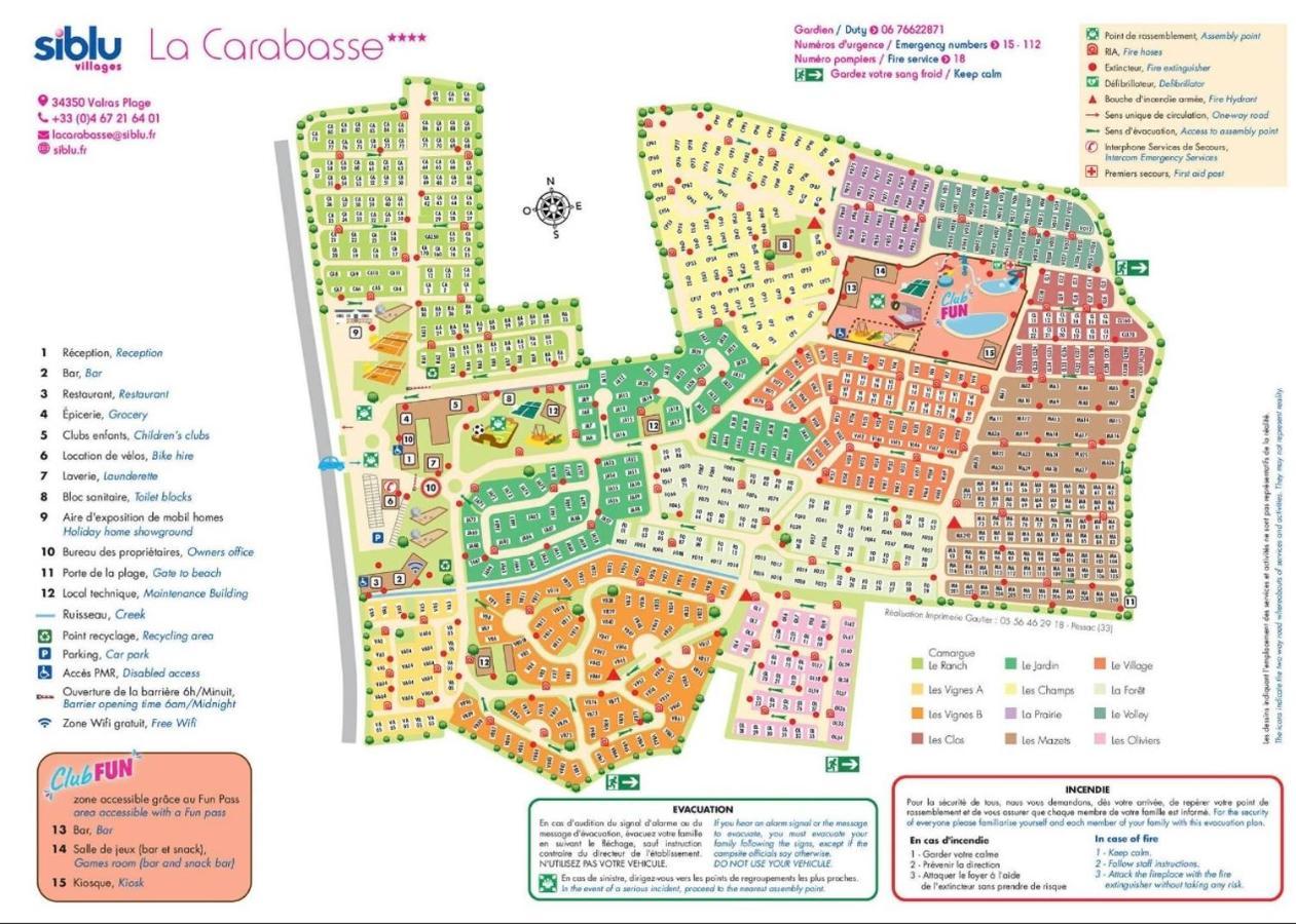 Mobilhome Vias Plage Dans Camping Zewnętrze zdjęcie