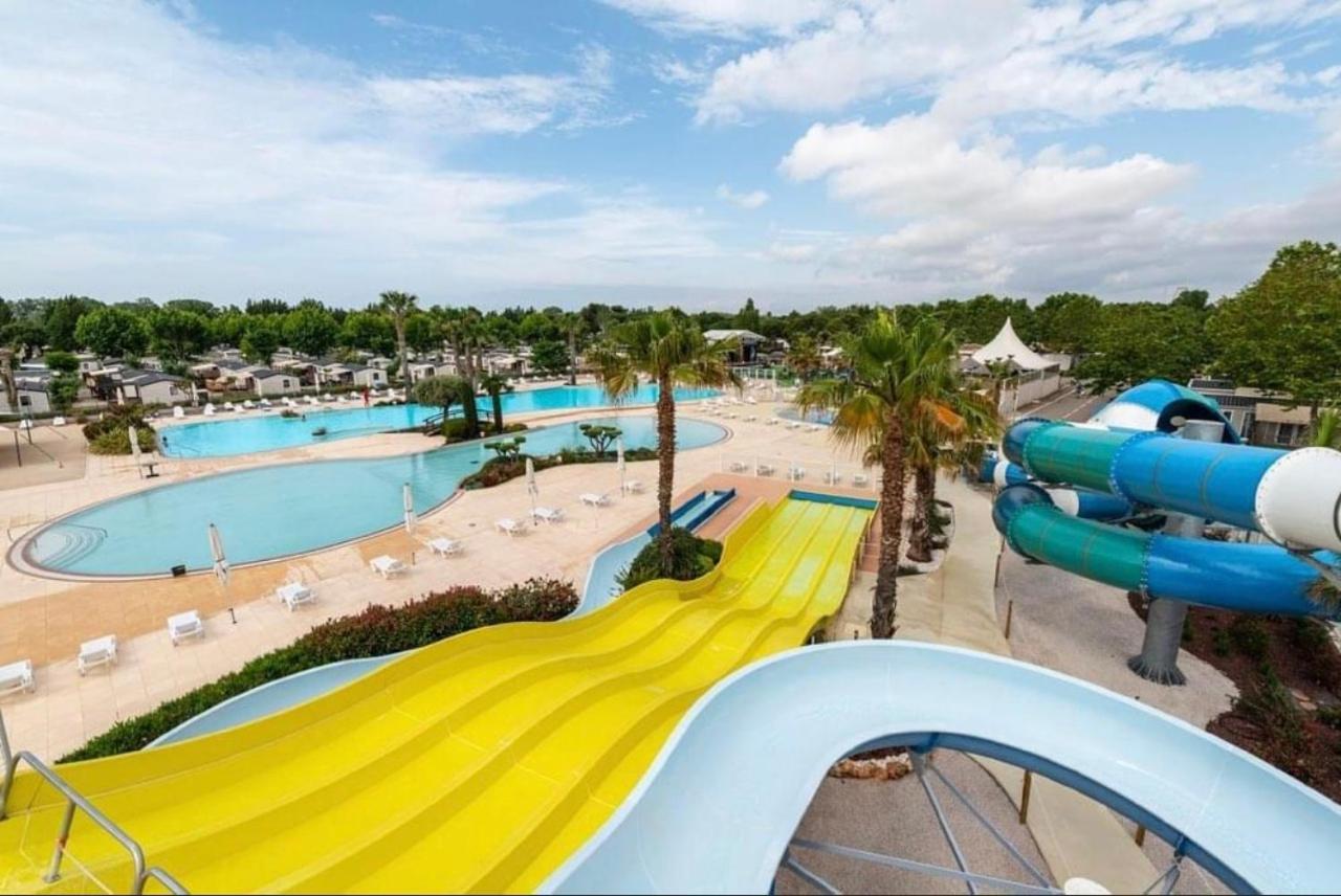 Mobilhome Vias Plage Dans Camping Zewnętrze zdjęcie