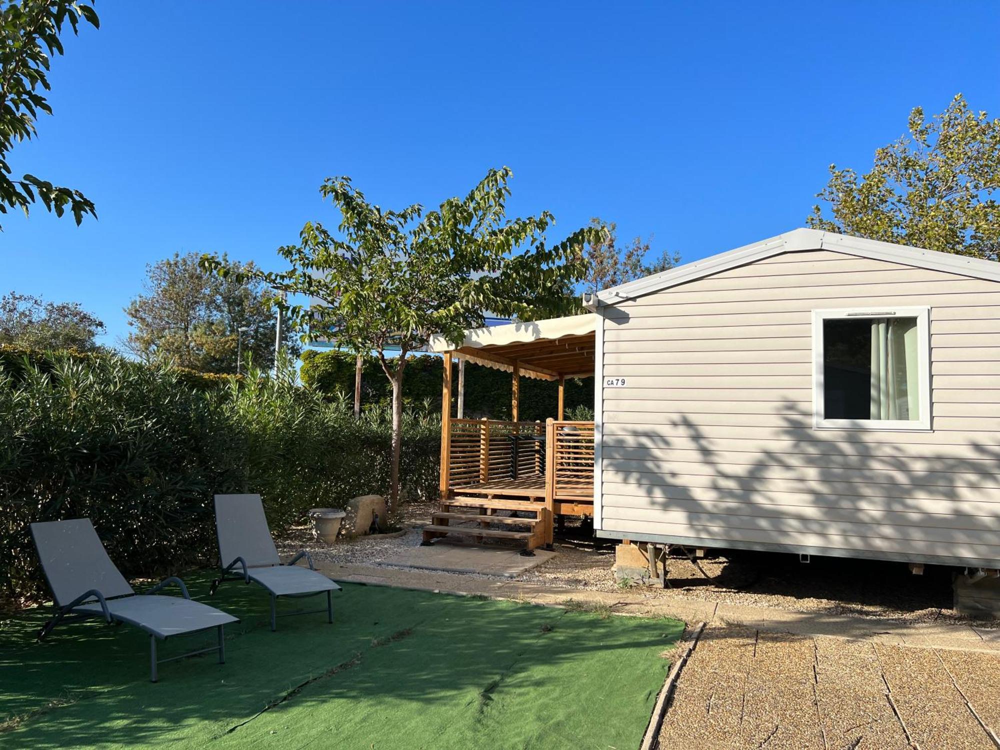 Mobilhome Vias Plage Dans Camping Zewnętrze zdjęcie